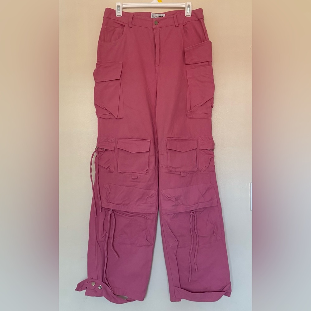 Fashion Nova Mauve Cargo Joggers